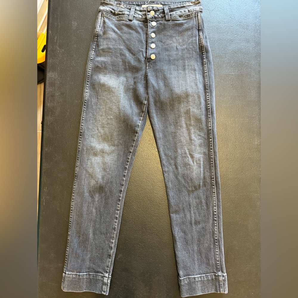AMO Women's Gray Denim Overalls